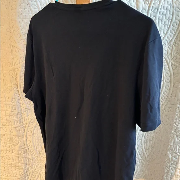 Calvin Klein Black Short Sleeve Tee V-Neck - Picture 3 of 3